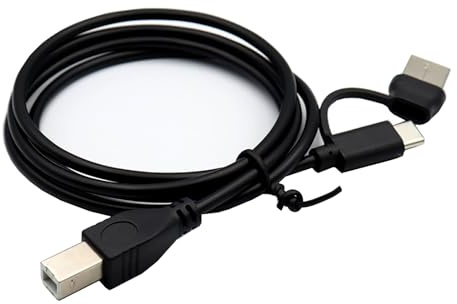ljhnba Cavo OTG da USB tipo C maschio a USB 2.0 B maschio, 1 m, per stampante del telefono, scanner, pianoforte, tamburo, microfoni da USB a C