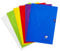 Clairefontaine 303162C - Schulheft / Heft Mimesys, geheftet, DIN A4 21x29,7 cm, 48 Blatt 90g, kariert, Einband aus PP, farbig sortiert, 1 Stück