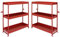 Monster Racking 2 x Lieferwagen Werkstattwagen Fahrzeugausbau Sortiersystem Werkzeugaufbewahrung Regalsystem Regalgestell Werkstattregal 116,5cm x 115cm x 34,8cm Rot
