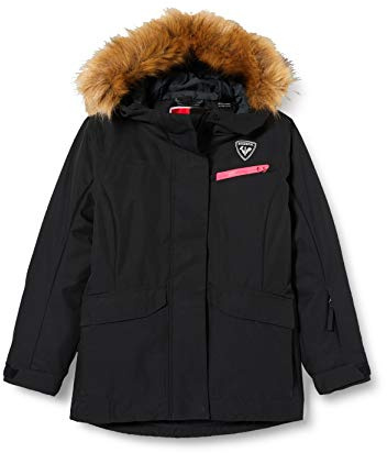 Rossignol Parka Jacket Chaqueta De Esquí, Niñas, Black, 8 Años