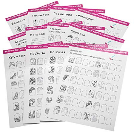 Acrílico Práctica Líneas Dibujo Pintura Plantilla Libro de Aprendizaje Fácil de Limpiar Pueden Reutilizar Herramientas de Manicura para Pri