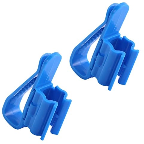 2pcs Pipe Fix Clip Plastic Water Pipe Tube Clamp Adjustable Hose Holder Multifunction Mounting Clip for Water Tank Water Bucket