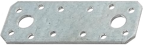 Alberts 329709 Flachverbinder | sendzimirverzinkt | 96 x 35 mm | 50er Set
