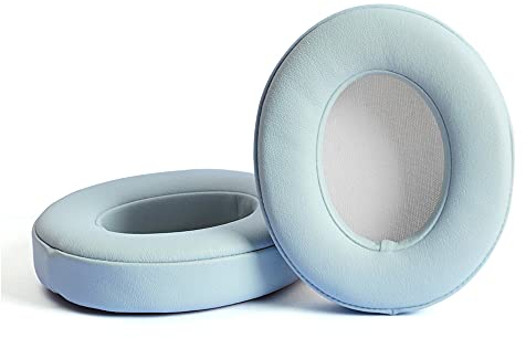 Replacement Earpads for Beats by Dr.Dre Studio 2.0 B0500 B0501 Wired/Wireless & Studio 3.0 Over-Ear Headphones - Ear Pad Cushion Cover (Crystal Blue)