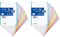 Lot de 2 feuilles quadrillées A4 Oxford, bande 10 couleurs, 160 feuilles, quadrillage 5 x 5