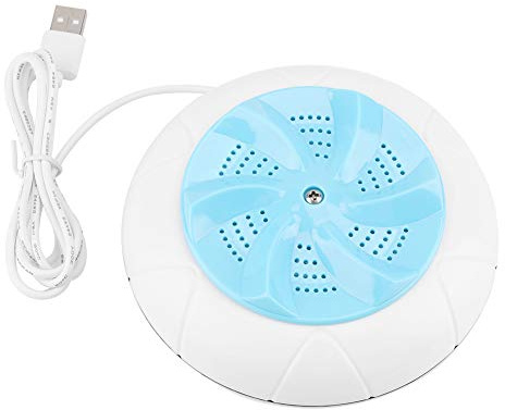 Mini Waschmaschine, Ultraschall Turbo Waschmaschine mit USB Schnittstelle, Washing Machine Fasst 1 kg Wäsche, Tragbare Waschmaschine für Reisen, Camping, Haus, College und Wohnungen (Blau)