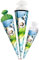 alles-meine.de GmbH Schultüte - Fußball 35-100 cm Größe wählbar mit/ohne Holzspitze - Zuckertüte - Zuckertüte - Tüllabschluß/Filzabschluß - eckig/rund - Jungen - kl..