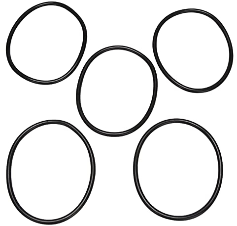 Dropfree Joints Toriques, 5 PièCes 100 Mm de DiamèTre ExtéRieur, 5 Mm D'éPaisseur, Joint en Caoutchouc, Joints Toriques FiltréS une L', Noir