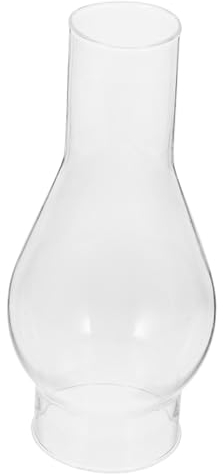 Angoily Pantalla De Queroseno Lámpara De Cristal Chimenea Pantalla Transparente Globo De 69 Pulgadas De Repuesto Para Lámparas De Aceite/Queroseno Lámpara De Aceite Vintage Globos