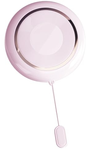 Runde Pillendose, Kleine Pillendose, Runde Pillendose, Transparente Medikamentendose mit 4 Fächern und Schiebedeckel, Geeignet für Geschäftsreisen (Kaffee mit Milch)(Aprikosenrosa)