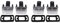 SHLPDFM 4 Stück LED Kennzeichenbeleuchtung für Peugeot 206 207 306 307 308 406 407 Citroen C3 C4 C5 6340A3