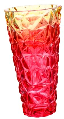 Cabilock Blumenvase Aus Klarem Klare Blumenflasche Buntes Vasenornament Für Getrocknete Blumen Und Home Decor