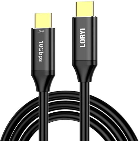 USB C to USB C Cable Fast Charging (100W), 3.9ft 10Gbps Data Transfer Type C Cable 4K, USBC Charger Cable Compatible with MacBook Pro 2022, iPad Pro 2022, iPad Air 5, Galaxy S23 Ultra, Pixel and More