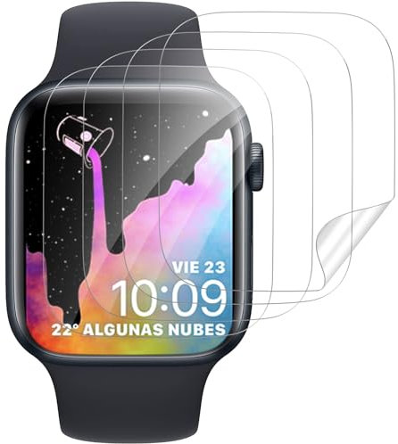 4 Stück für Panzerglas für Apple Watch Series 4/5/6/se 40mm Schutzfolie, Weich TPU HD-Klar Panzer Schutz Glas für Apple Watch SE 40mm Folie, Displayschutzfolie für Apple Watch 6 40mm Schutzglas