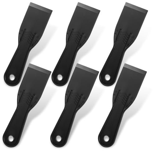 6 Pcs Plastic Putty Knife Scraper, Air Bubble Remover Sticker Installation Tool Flexible Scraper, Putty Knife for 3D Printing PET Removal Spackling Patching Decal
