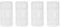 ROYJJ Translucent AA To C Size Cell Battery Converter Adaptor Holder for Case for Converter Box