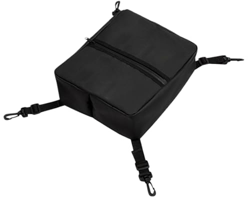 Huvqianu Paddle Board Deck Bag, Stand Up Paddleboard Mesh Pouch Zip Water-Resistant Carry Bag (1 Pack, Black), Storage for Cold Drinks, Personal Items, Beverages More