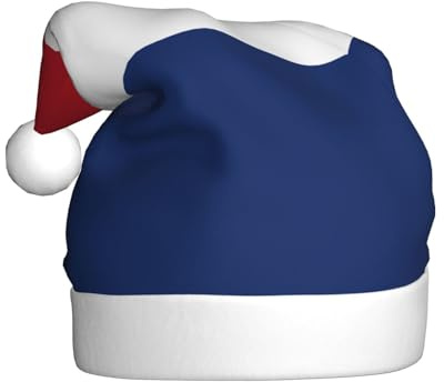 BOAXXL Plüsch-Weihnachtsmannmütze mit Allover-niederländischer Flagge, weich, hautfreundlich, Universalgröße, Festival-Kopfbedeckung für Erwachsene