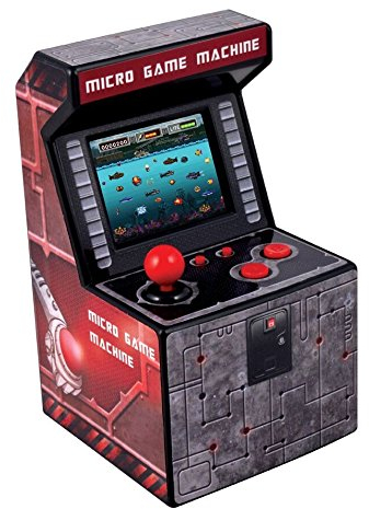 ITAL - Mini Arcade Retro / Borne Portable Geek avec 250 Jeux Intégrés / 16 Bits / Gadget Parfait comme Cadeau pour Enfants Et Adultes (Rouge)