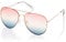 UltraByEasyPeasyStore Ultra Pilot Sunglasses - Adults Gold Frame with Pink to Blue Lenses - Unisex Retro 80s Classic Style Sunglasses - UV400 Protection Navigator Pilot Glasses