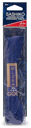 Sew Easy Sashiko Cotton Thread – 40m Navy 100% Cotton for Embroidery Sewing Stitching