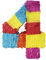 Party Factory – Pinata Geburtstagsdeko für Kinder zum Befüllen & aufhängen – Bunte Schlag-Piñata als Party Deko in 50x35x8 cm für Kindergeburtstag & Mottopartys – Partyspiel Pinjata mit der Zahl 4