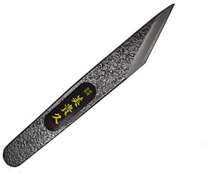 Ikeuti Couteau Kiridashi Japonais Droit Menuiserie Ebénisterie - Forgé Main au Japon - Droitier (Martelée, 21 mm)