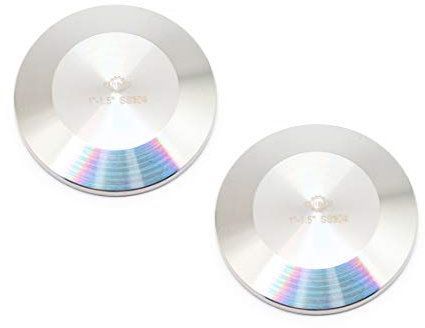 QiiMii SS304 1-1/2 Stainless Steel Sanitary Tri Clamp Clover Solid End Cap, 2 Pack