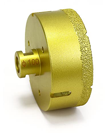 Snowtaros Diamant-bohrkrone M14, Durchmesser 100mm, für Fliesen/Glas/Feinsteinzeug/Granit Marmor Trockenbohren (100mm)