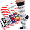 Carnaval Cotton Socks Cute Printed Socks Fashion Novelty Socks for Men, Women and Children (Happy Socks)