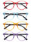 MODFANS 4er Set Lesebrille Herren Damen,Gute Brillen,Hochwertig,Mode,Komfortabel,Super Lesehilfe fur Manner und Frauen,Rot-Gelb-Lila-Blau