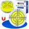 Magnetische Libellen Set, 5 Stück, mit Ø 32 mm Durchmesser, runde Wasserwaage mit Luftblase, kleine Libelle Wasser Waage, Nivellierung, Magnet Dosenlibelle für Wohnwagen, Kamera, Spirit Level Bullseye