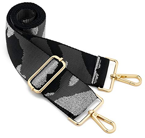 ZOUIQSS Damen Goldfarbene Bunter Schultergurt längenverstellbarer breiter Tragegurt Schultergurt für Handtaschen 3.8cm breit 73-125cm-Schultergurt für Handtaschen((5CM) Camouflage2)