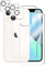 Back Screen Protector (2) + Camera Protective Film (2) for iPhone 13 Mini for Tempered Glass, Rear 9H Full Coverage Back Film Anti-Scratch Screen Protector Clear Back Film for iPhone 13 Mini