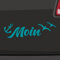 Moin Aufkleber Nordsee -6 Größen 21 Farben- Sticker Anker Ostsee Küste Urlaub, 66-türkisblau, L-20x6cm