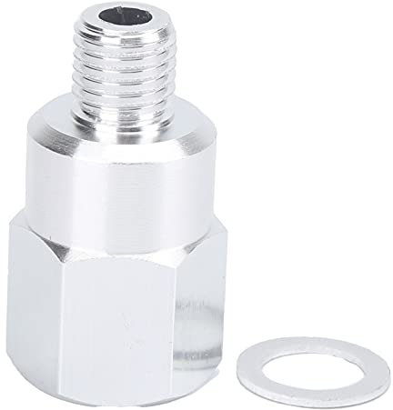 Akozon Adaptador del Sensor de Temperatura del Agua Refrigerante M12x1,5 a 1/8 Pulg. NPT Conector de Sensor de Temperatura de Aluminio Reemplazo para Motores de la Serie LS