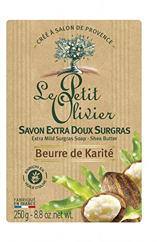 LE PETIT OLIVIER - Savon Solide Doux Surgras Beurre De Karité 250G - le Lot De 4