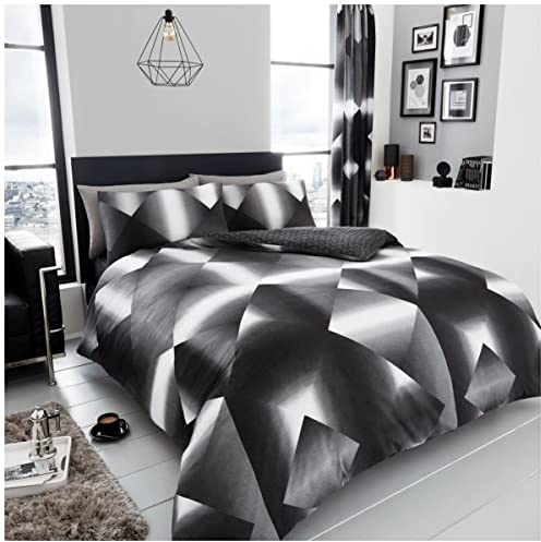 GC GAVENO CAVAILIA Premium 3D Forest Safari Duvet Cover, Soft & Cosy Wildlife Bedding Animal Quilt Set, Triangle, Super King