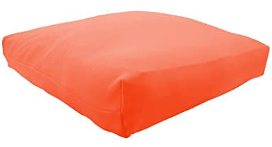 Dukal | Ersatzbezug passend für Ergolution Ergonomisches Kopfkissen (mit Nackenstütze) | 60 x 50 cm | aus hochwertigem DOPPEL-Jersey | 100% Baumwolle | Farbe: orange