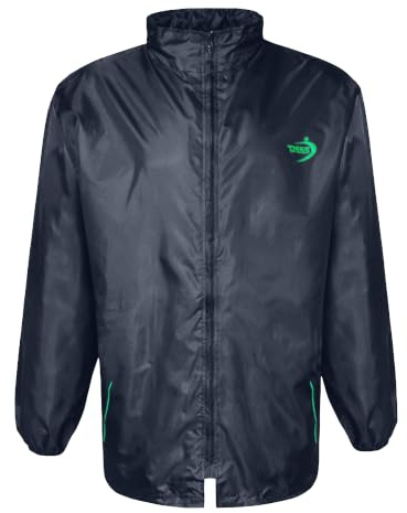 ZAC-D555 Packaway Weather Proof Rain Jacket in Black in