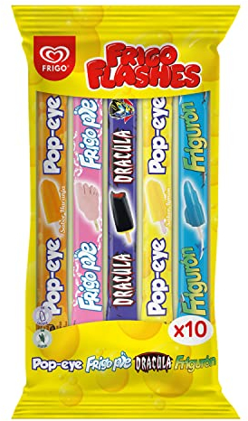 Frigo Flashes Mix 2x Pop-eye Naranja, 2x Frigo Pie, 2x Drácula, 2x Frigurón y 2x Pop-eye Limón