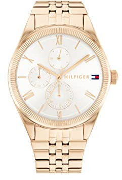 Tommy Hilfiger Montre bracelet habillée pour femme | Multifonction à quartz | Résistante à l'eau | Montre élégante pour les fashionistas à la mode, Œillet., Moderne