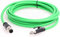SZRMCC M12 Ethernet Cable D-Code 4 Pin Male to RJ45 Connector High Flex Cat5e Shielded Waterproof Network Cable for Industrial Camera Sensor (2m,Green)