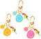 HOSBY 3 Stück Smile Expression Schlüsselanhänger für Frauen Tasche Charms Schlüsselanhänger Autoschlüssel Anhänger für Geldbörse Handtasche Tasche Dekoration, 3 Stück glücklich/blau & gelb & rot,