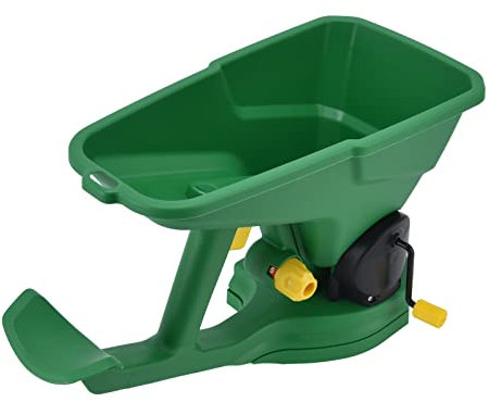 Qcwwy Hand Held Seed Spreader, Portable Gardener Hand Held Seed Spreader 1.5L 5 Gear Energy Saving Portable Spreader for Gardens Lawns Small Farms