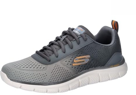 Skechers Men's Track Ripkent Trainers, Olive Mesh/Synthetic, 8.5 UK