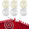 6 Stück Spiral Zopfstricknadel Schalnadel, Metall Spiral Needle, Rundstricknadel, Zopfnadel Schalnadel Stricknadel-Kit Spiralnadel Strickzubehör Für Anfänger Nähen Geschenk (Gold+silber)