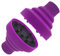 JOIYHY Diffuseur en silicone, diffuseur cheveux bouclés, diffuseur portable cheveux bouclés, adaptable au sèche-cheveux avec diamètre 4,2 à 4,8 cm, pliable et réutilisable (violet)