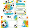 Minkocards 12 Einladungskarten incl. 12 Umschläge zum 6. Kindergeburtstag Junge Fußball Fussball Einladungen zum sechsten Geburtstag Kinder Einladungsset