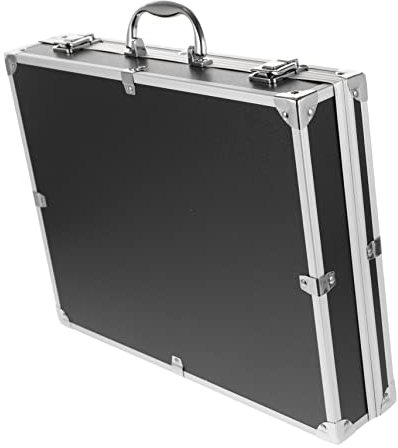 Veemoon Abschließbarer Werkzeugkasten Aus Aluminium Tragbarer Medikamentenaufbewahrungskoffer für Zuhause Büro Reisen